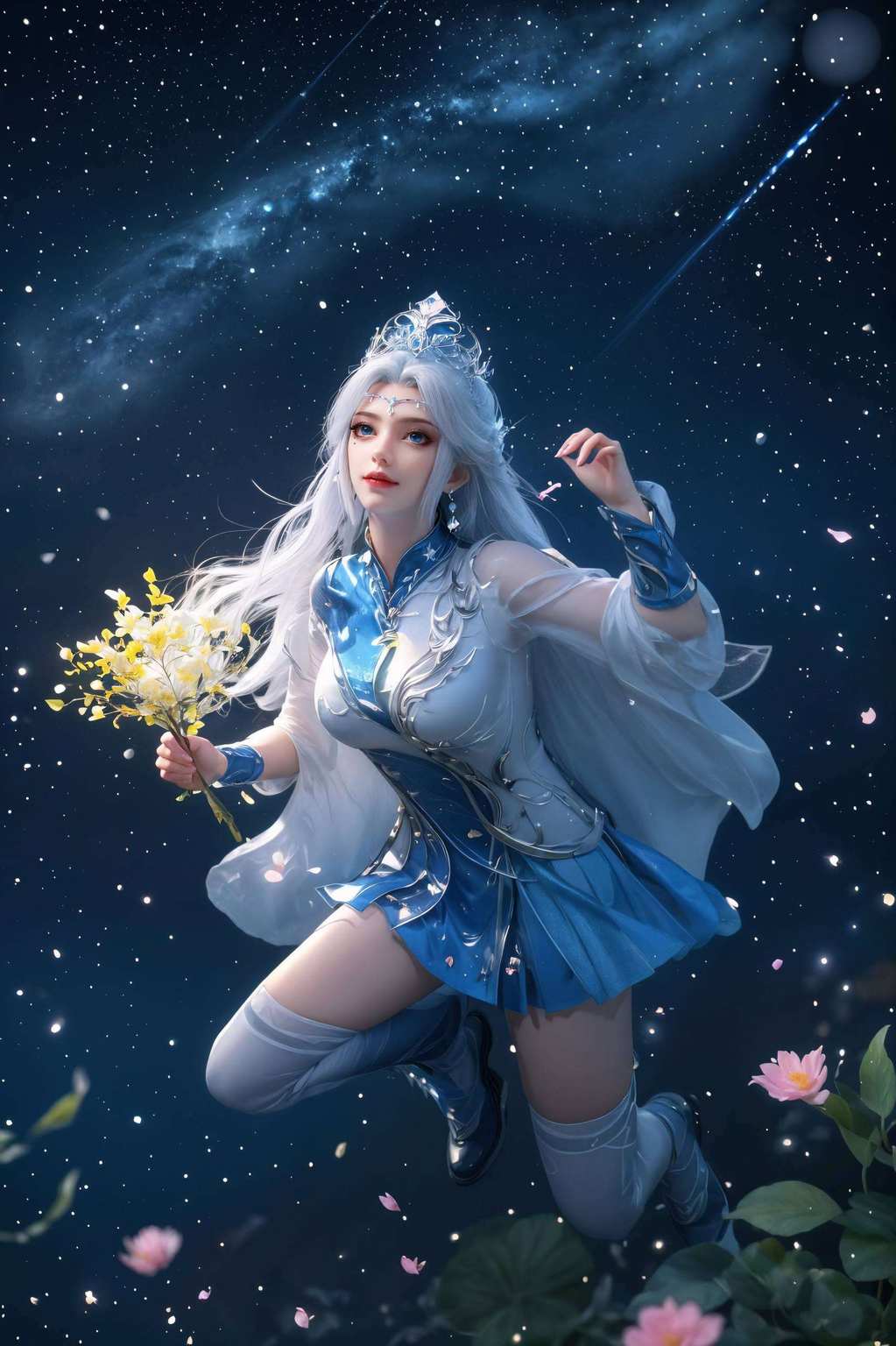 她的美艳和玄幻气质是不是感觉心跳加速了呢？这款壁纸不仅美得让人窒息