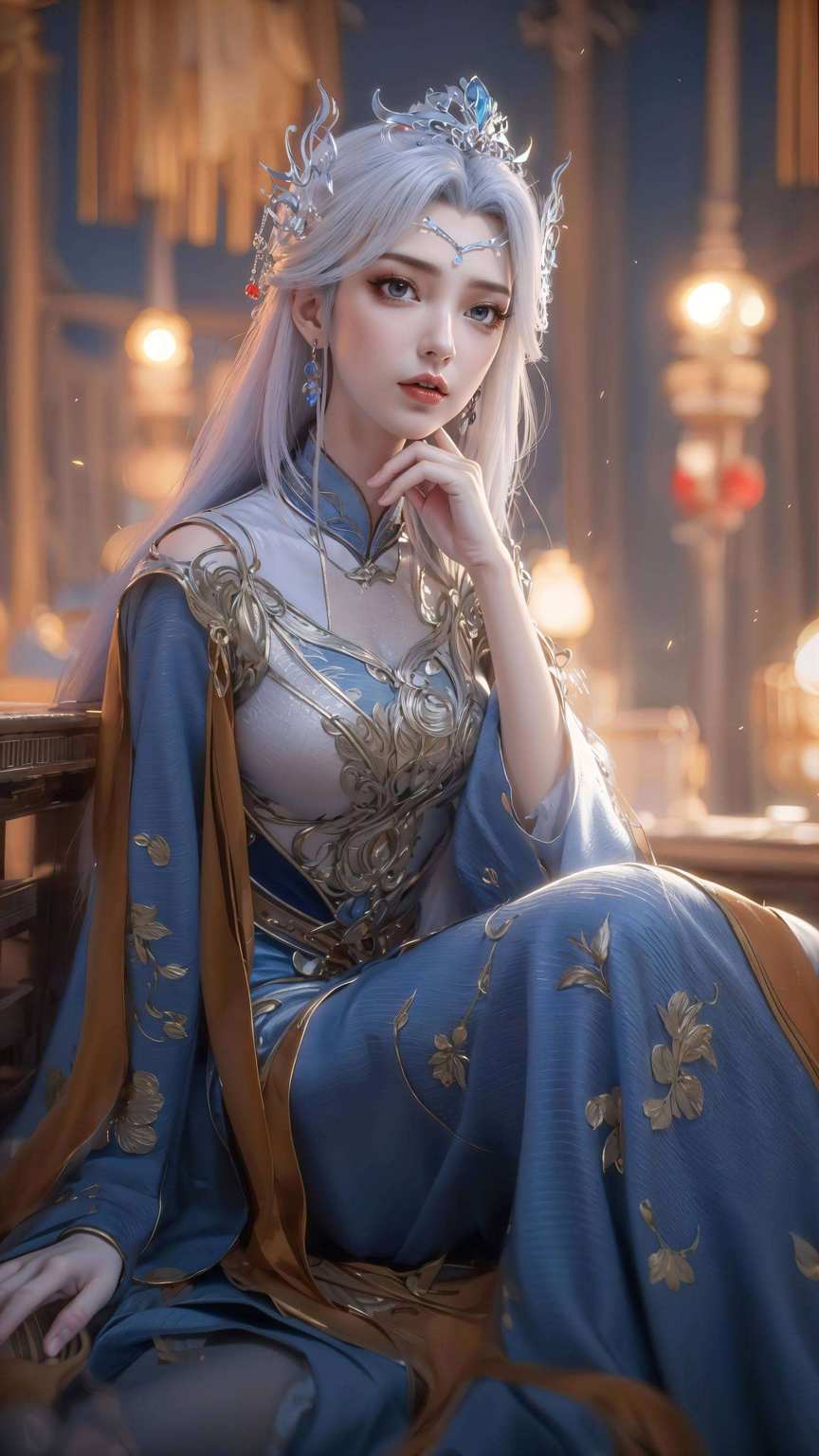 动漫美女的魅力展现无遗来看看这款新出的AIGC游戏壁纸吧！融合了宁雨蝶的仙气、百炼成神的玄幻色彩