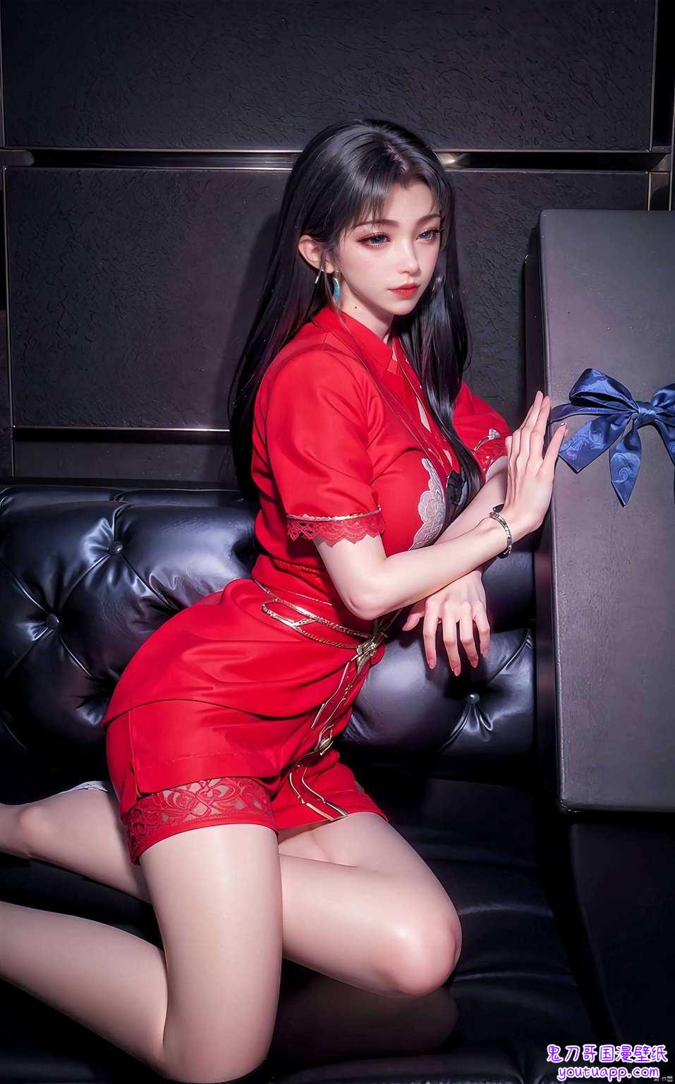 美的不可方物如同壁画中的仙子