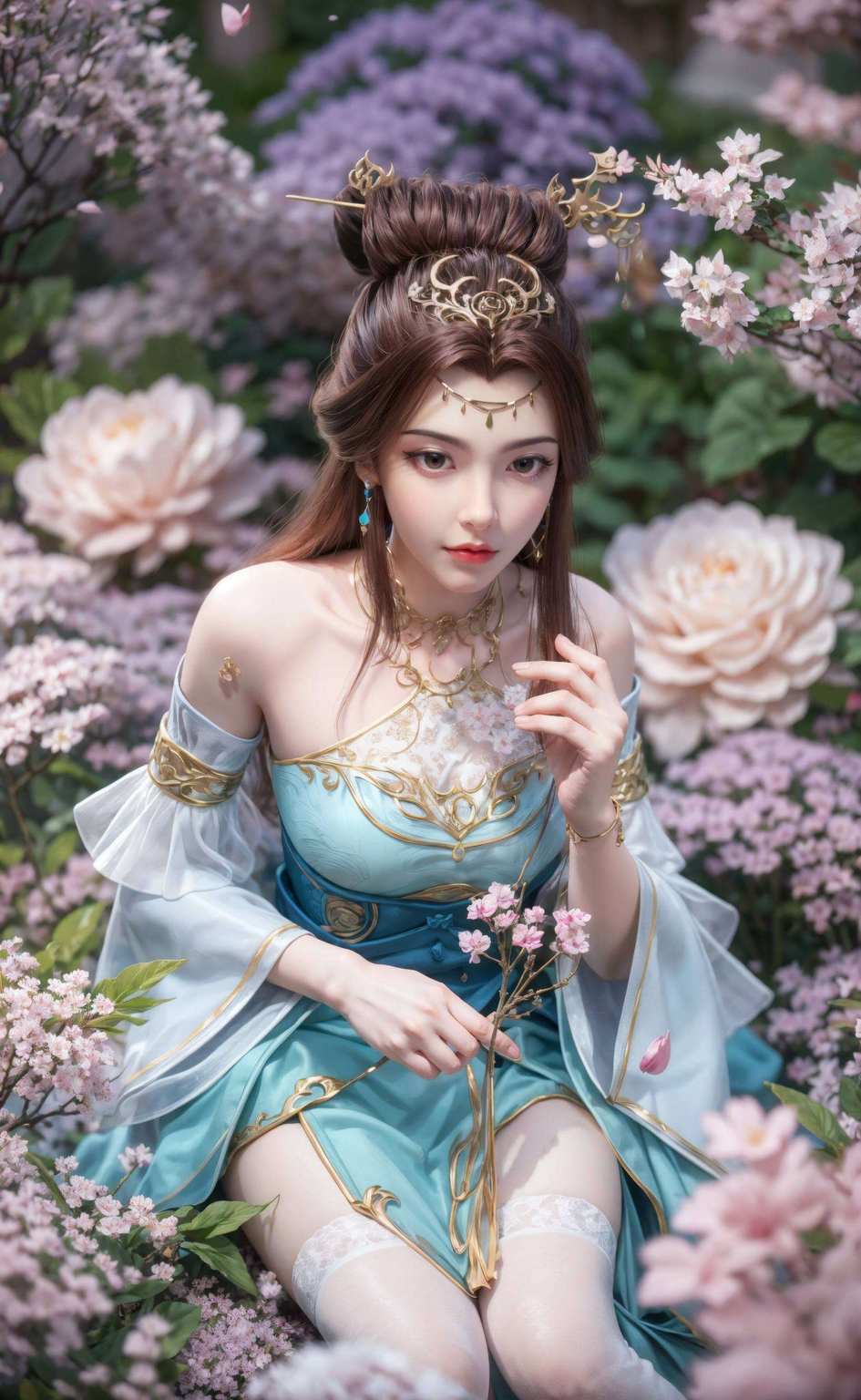 苏灵韵的素描壁纸来啦！她那 refined 姿态嘿