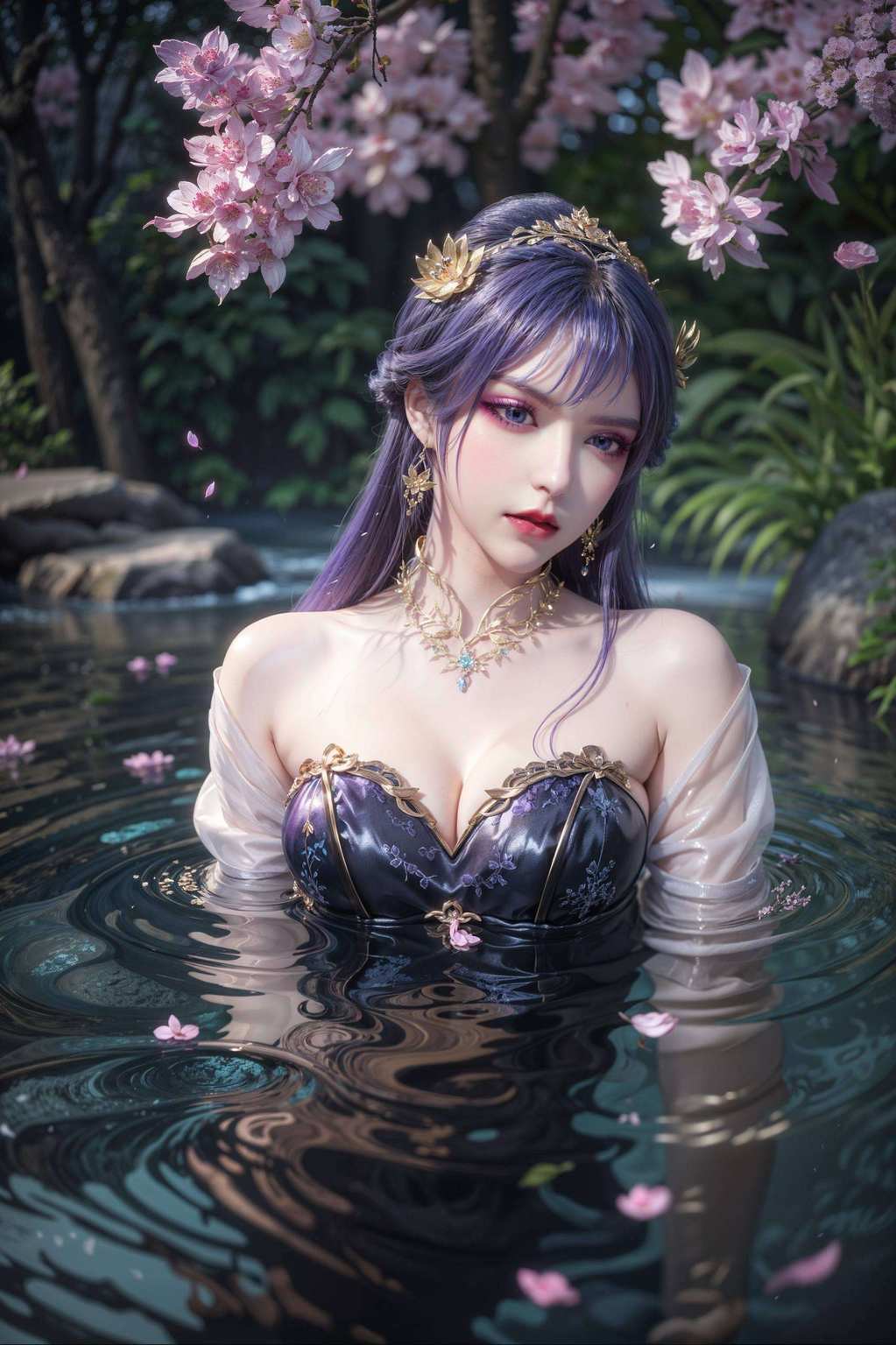 动漫女神映心间壁画翩跹