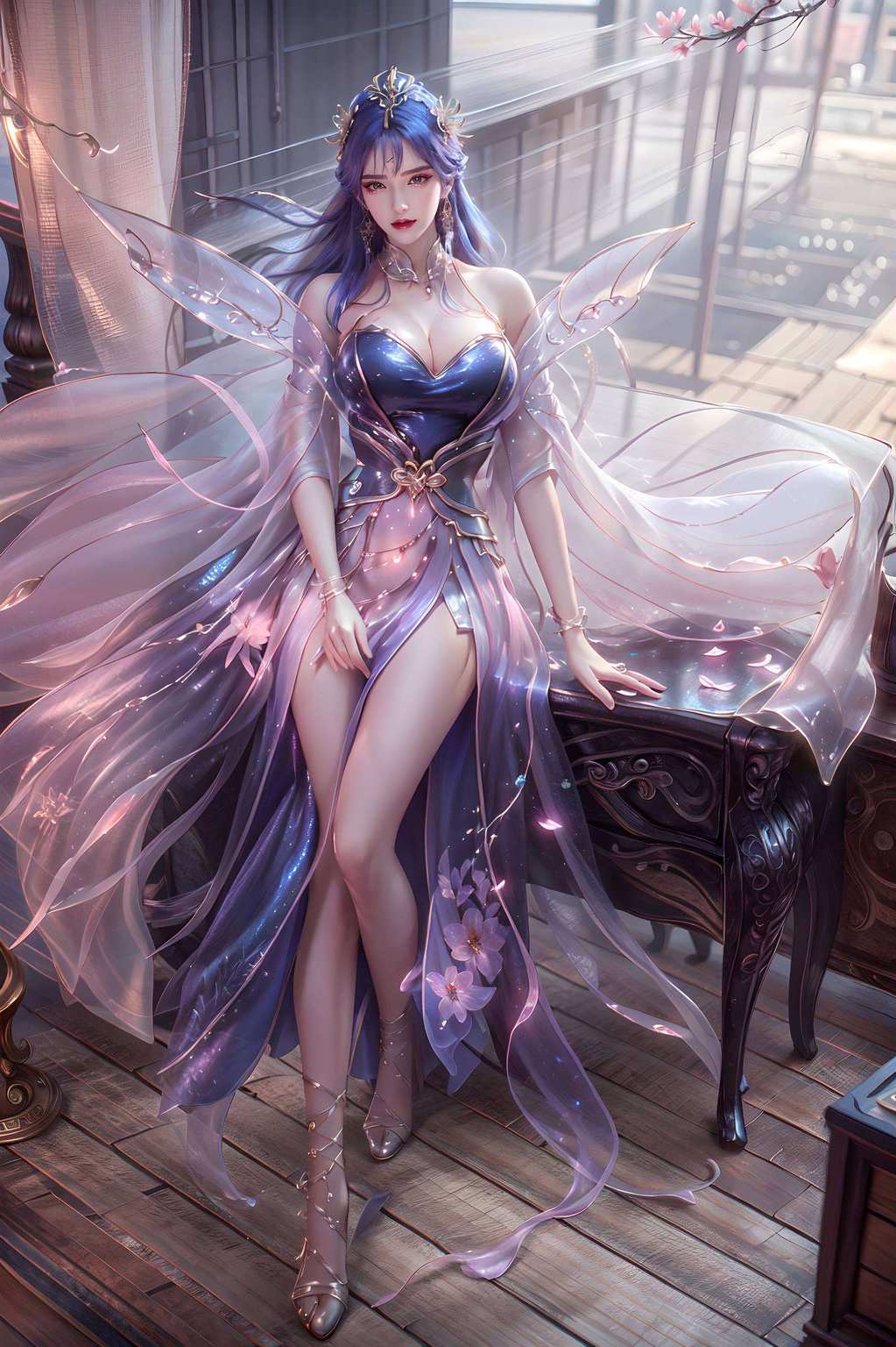 或优雅如天穹壁纸的画卷穿越国漫的绚丽长廊