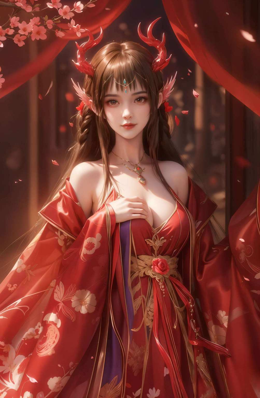 尽显妖娆风华国漫美女与现代艺术融为一体