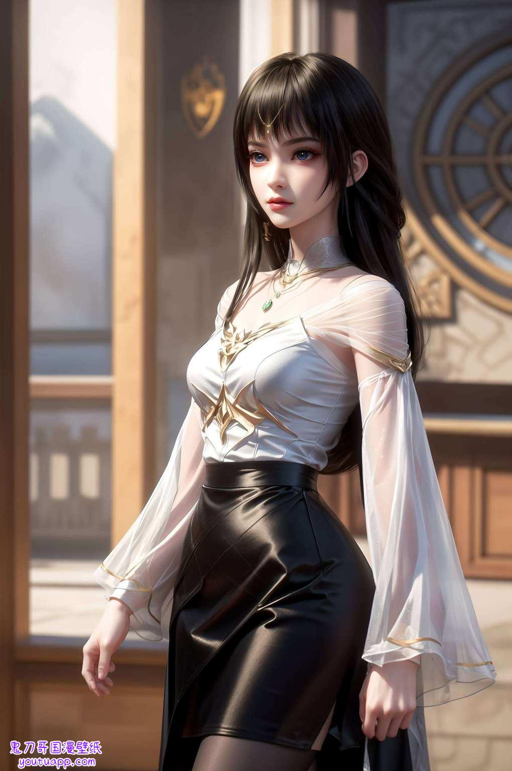 放在电脑上是对国漫美女形象的一次完美致敬