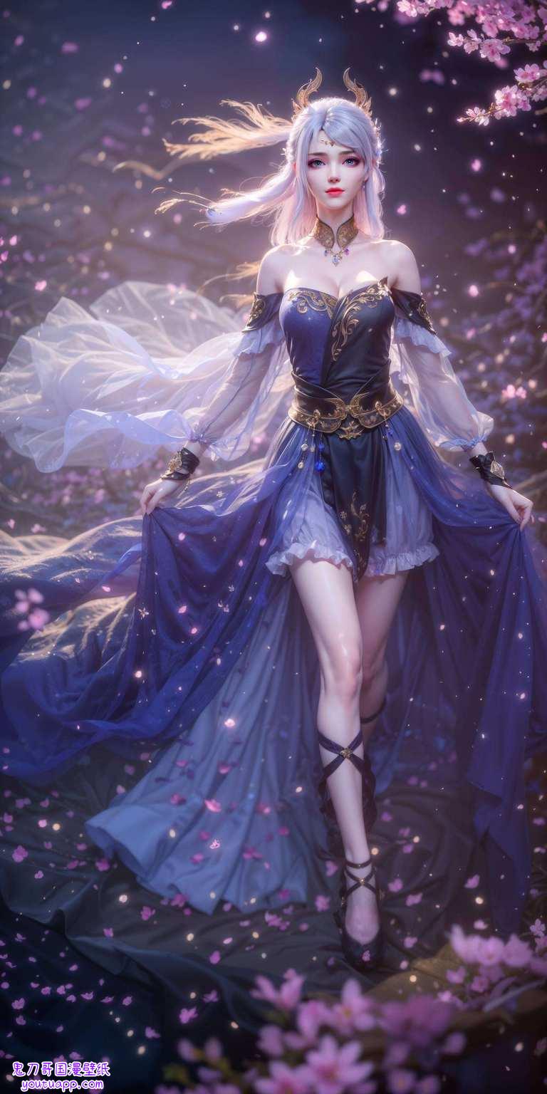 洛璃那优雅的身姿还是动漫女神的独特韵味