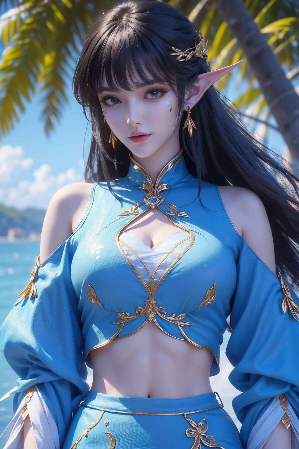 她那绝美的容颜与傲人的气质让每一眼都成为心灵的洗礼
