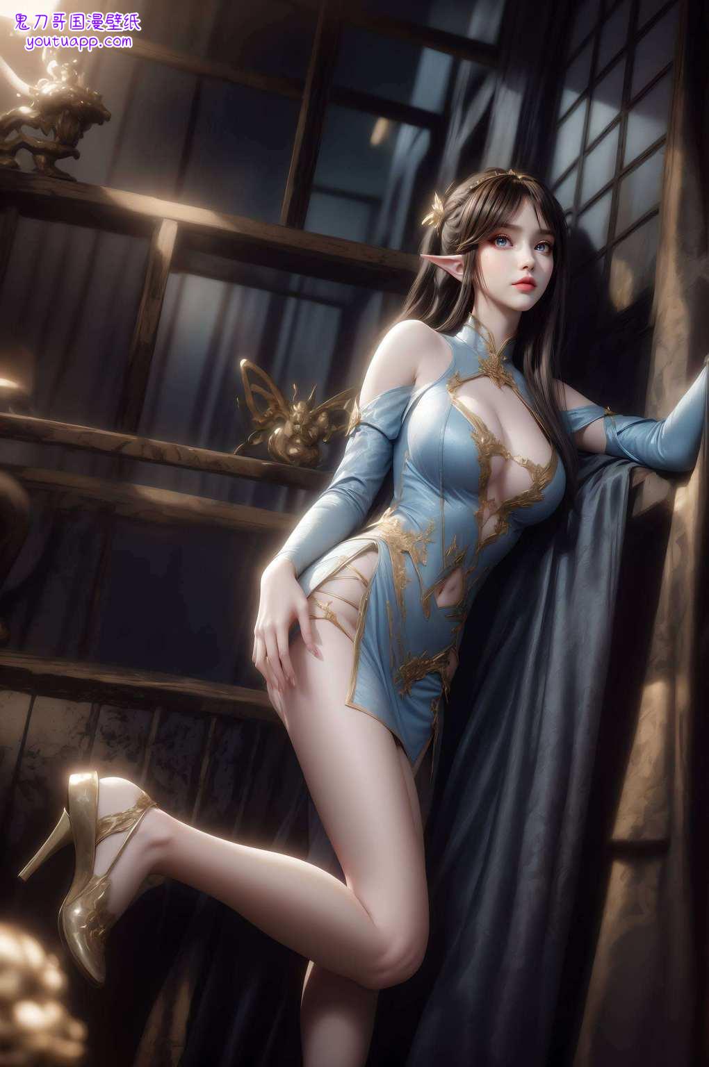 乃国漫女神之典范iPad之上