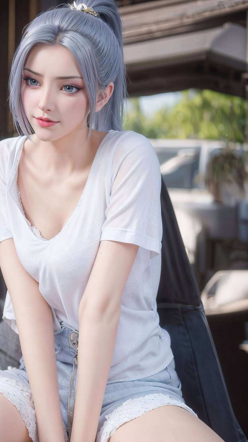 眼神坚定如星韩四月以其独特的魅力捕获了无数粉丝的心