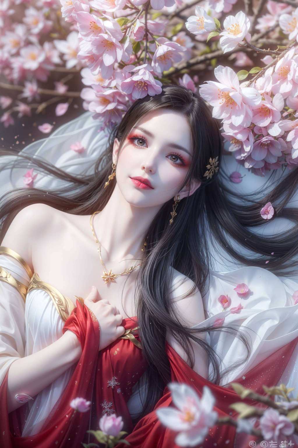 壁画生辉国漫美女