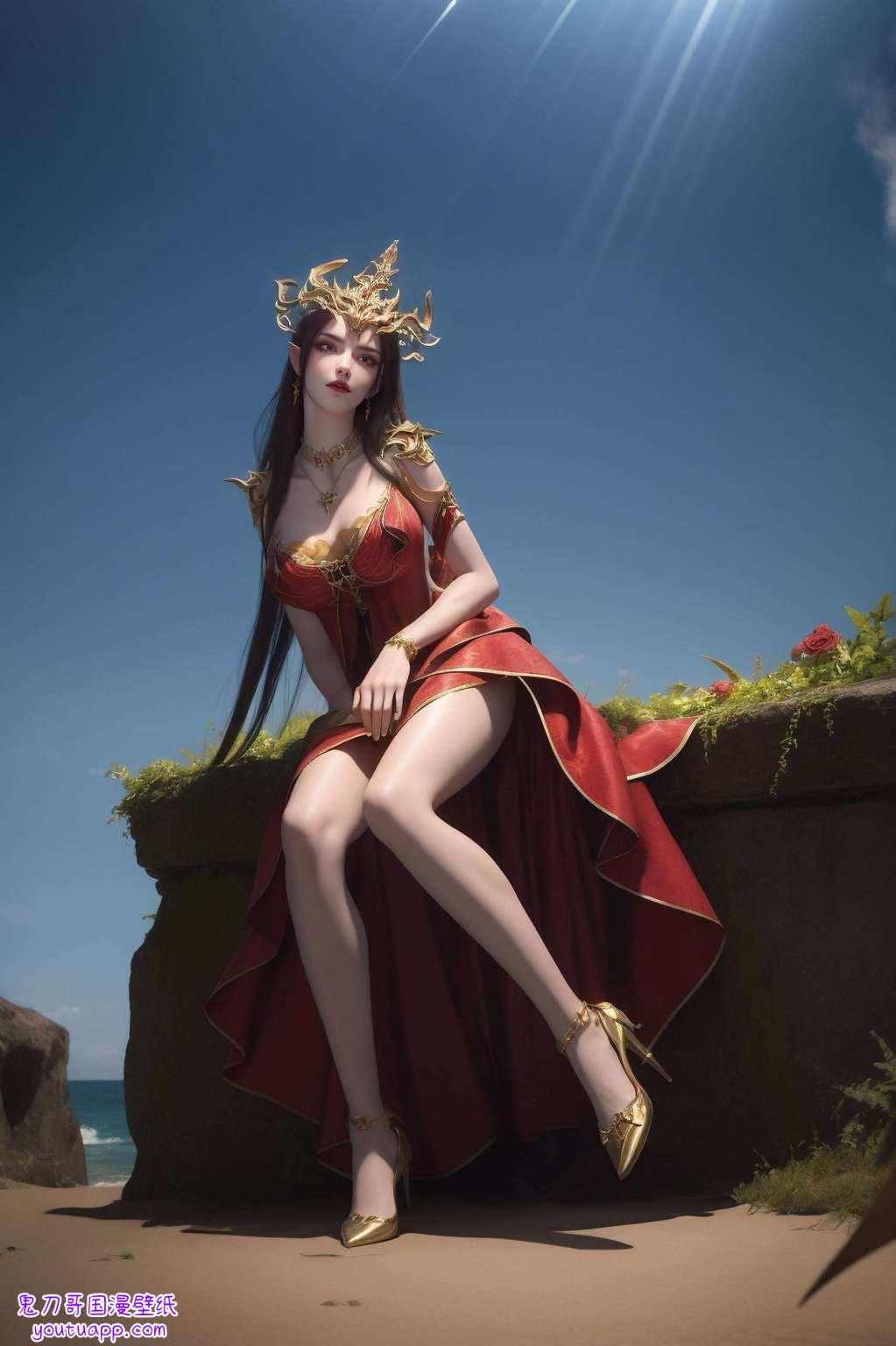 斗破苍穹的无尽火域中成为了无数粉丝心中的国漫女神