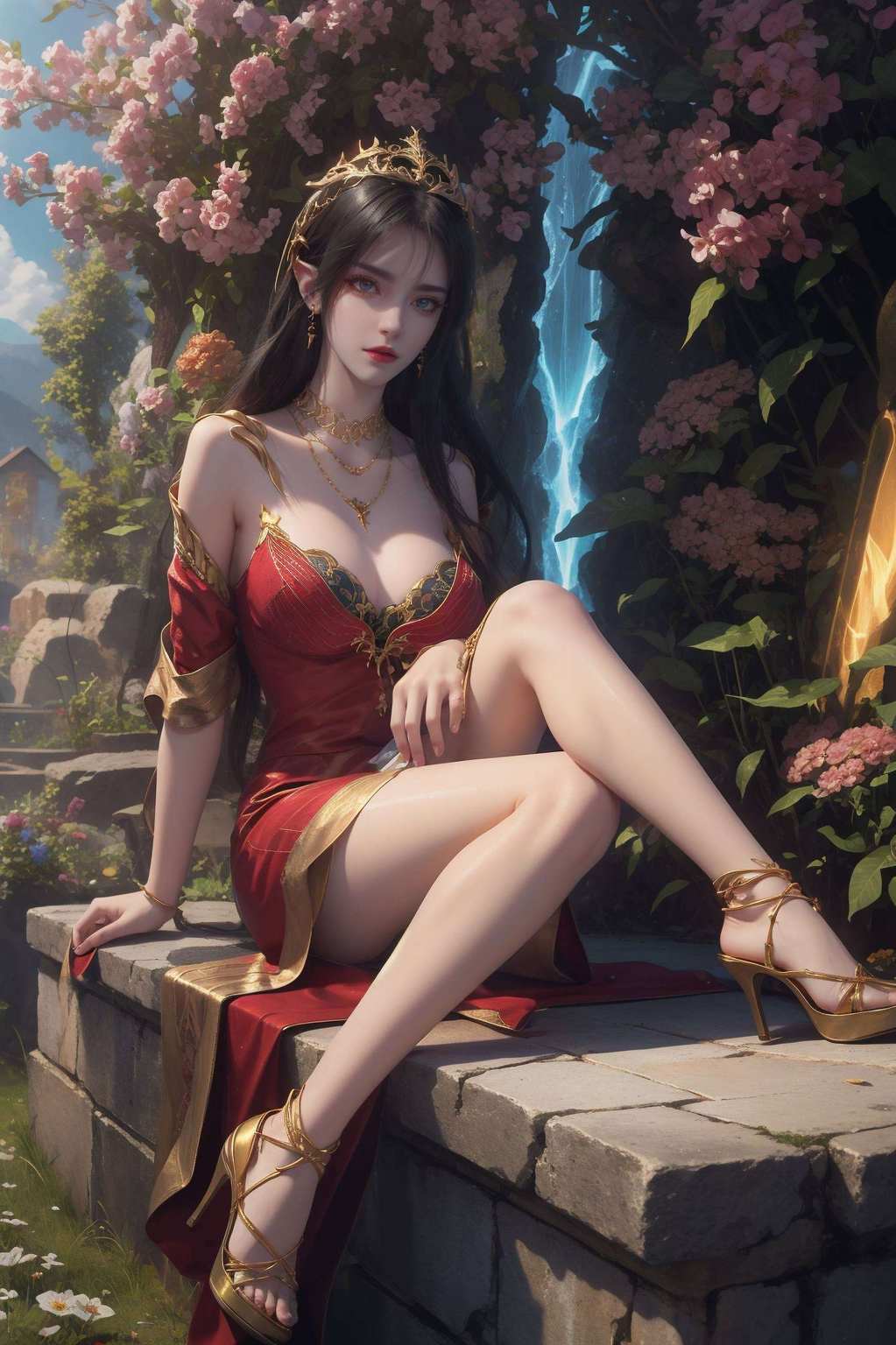蛇女神态iPad壁纸绘国漫风华
