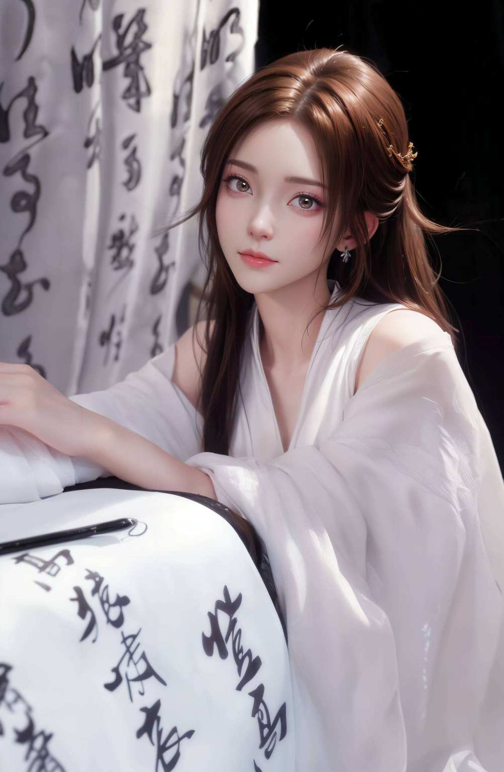 皆显纸上风华绝代之美女也