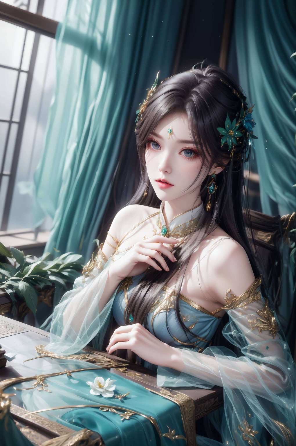 萧薰儿那如画卷般的身影动漫中的美