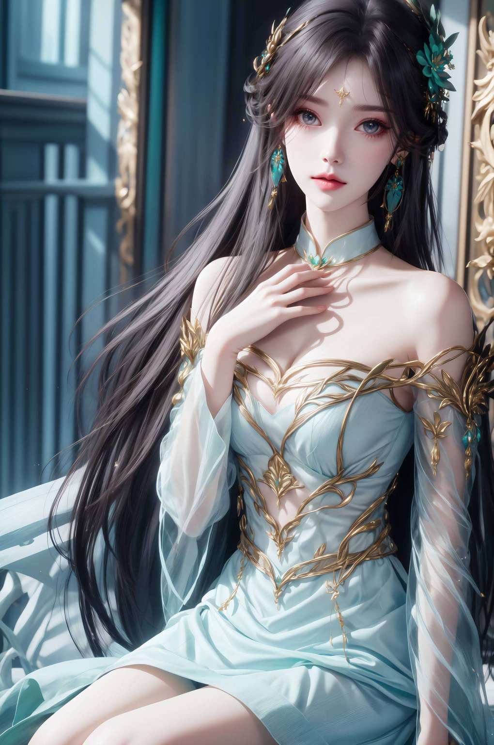 如同斗破苍穹中的一抹温柔清风那古族国漫中的绝世美女