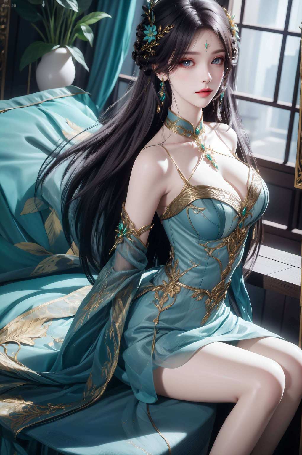 她的美不仅是外表的华丽更是内在的坚韧与智慧