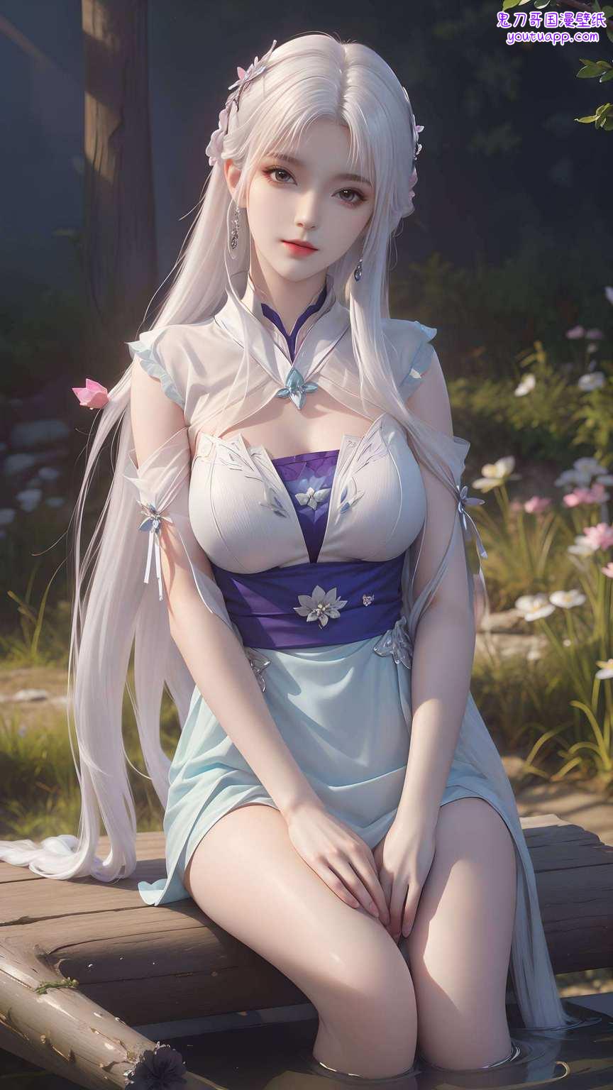 她那深邃的眼眸悄然绽放