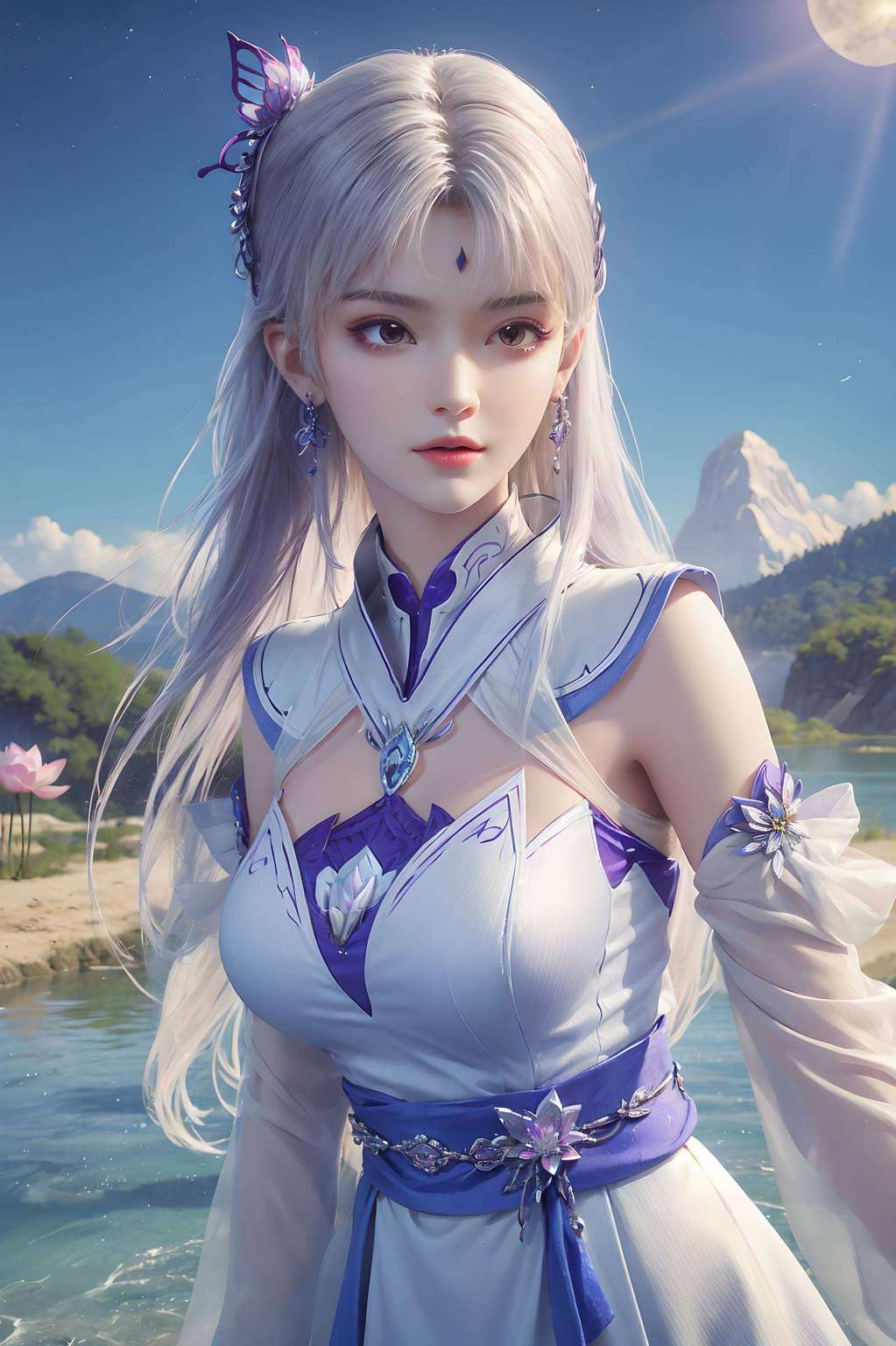 小医仙那如花的笑容而她的壁纸