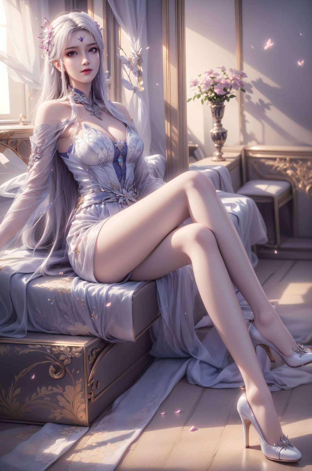 那可真是视觉盛宴啊！这位国漫美女把她的动态漫画壁纸设为iPad艺术壁纸