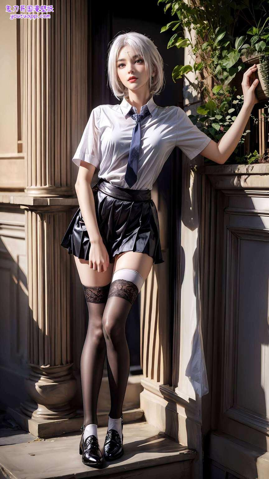 不仅展示了国漫美女的魅力是不是觉得既神秘又酷炫？这可是国漫壁纸中的女神级别作品