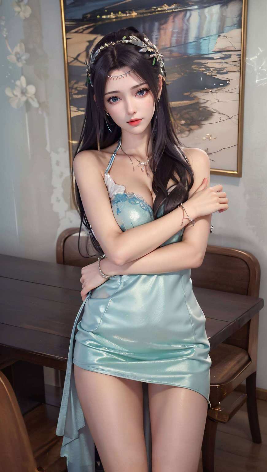 斗破苍穹里的云韵美女身着云岚宗飘逸服饰