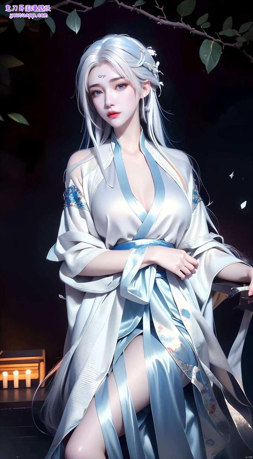 穿上神秘黑袍眼神深邃