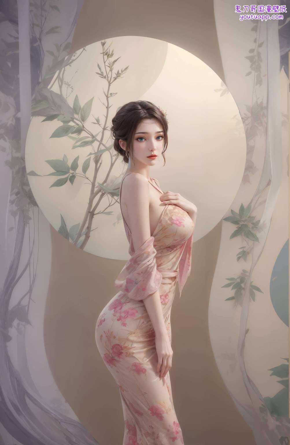 云韵仿佛那张壁纸里的玄幻世界