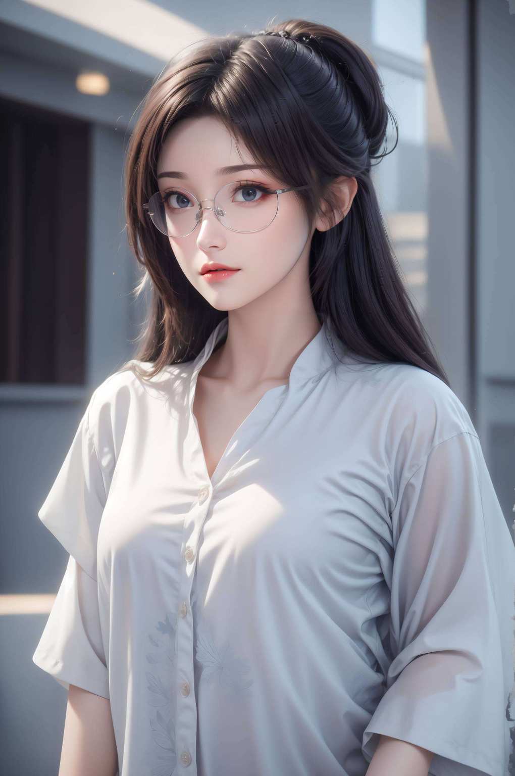以一袭白衣漫步在斗破苍穹的玄幻世界她眸光深邃