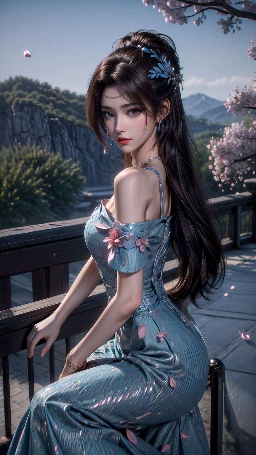 宛若画中人翠衣轻舞