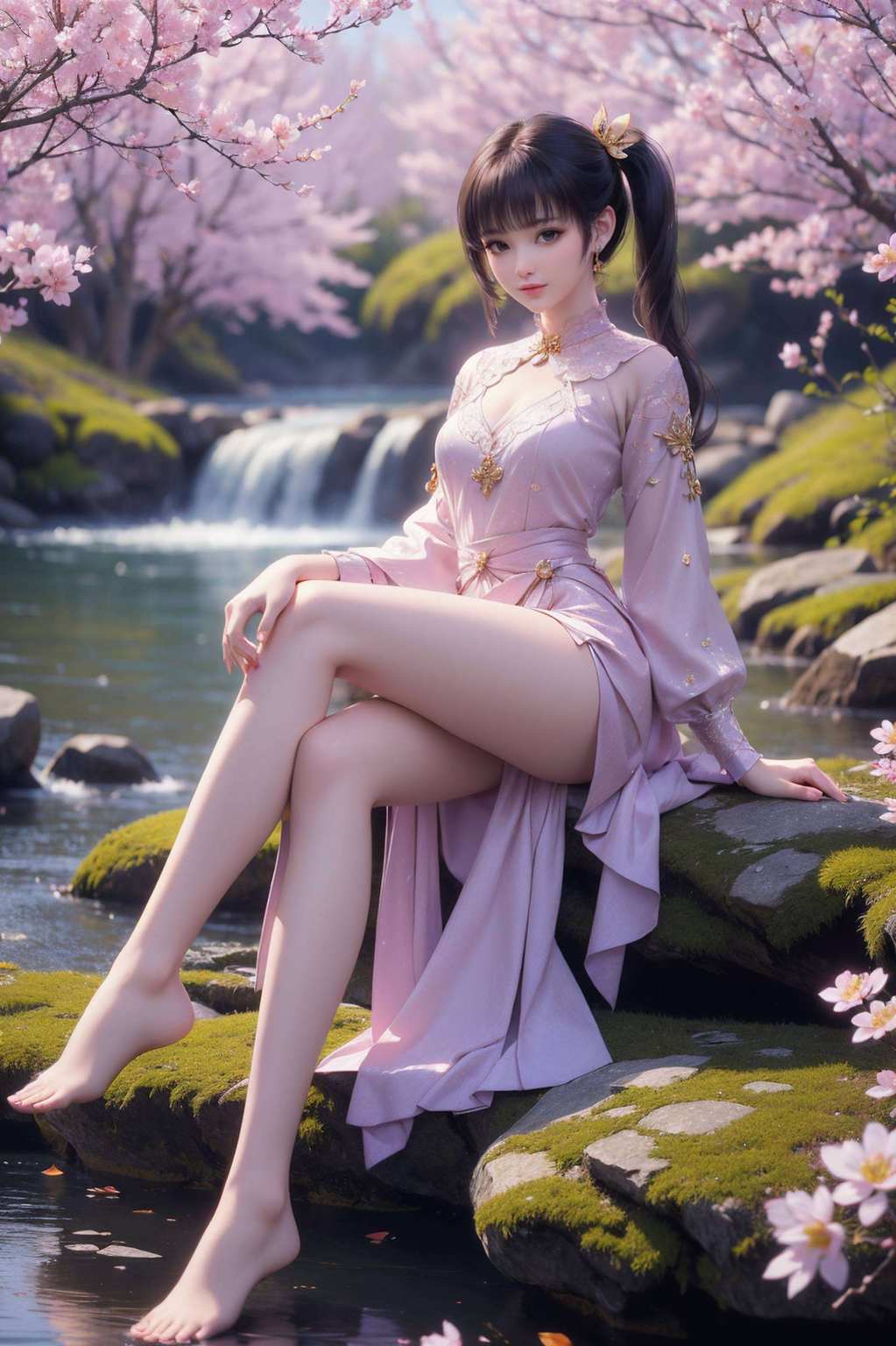 完全沉浸在这国漫美女的魅力之中玄幻世界的故事跃然欲出