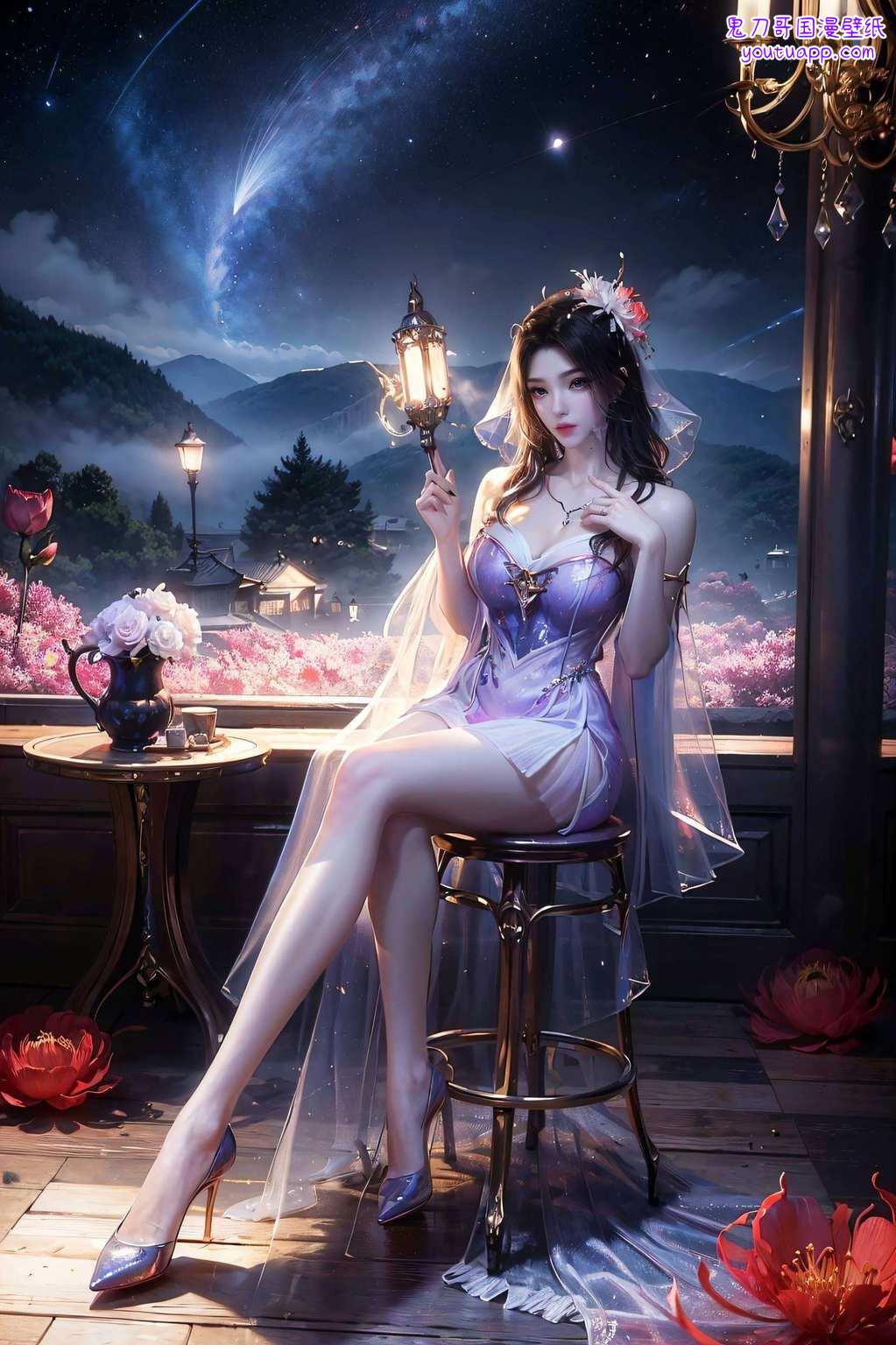 成为了无数平板电脑上的艺术壁纸那位凡人修仙传中的神秘女神