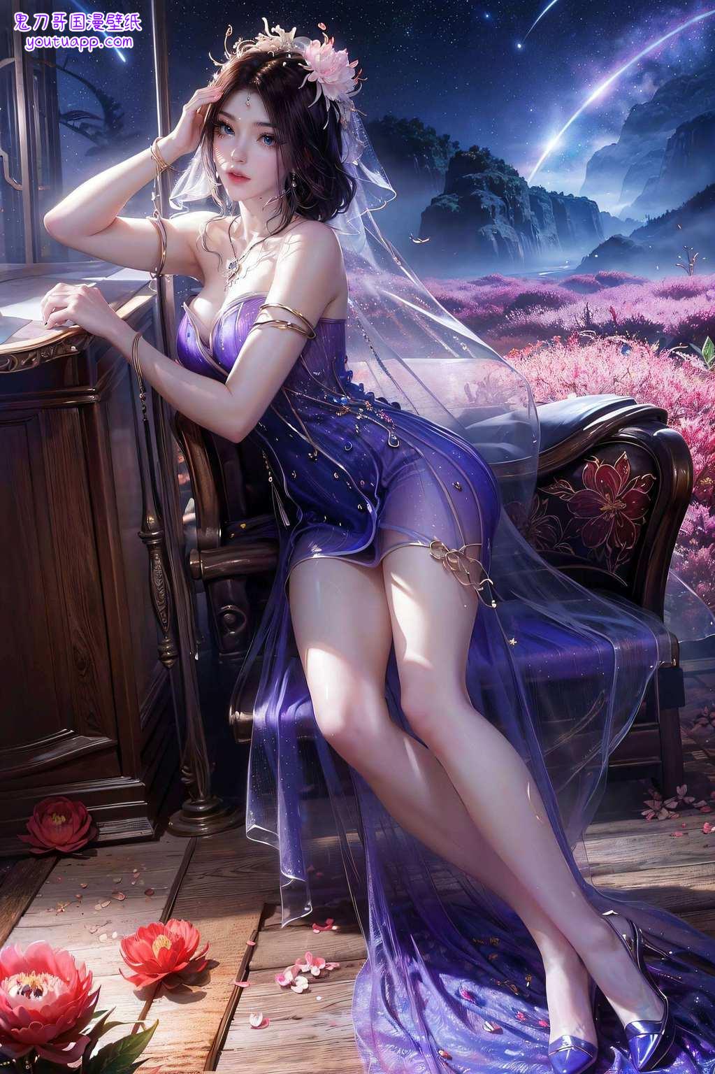 哪个iPad不贴上这么一款艺术壁纸你听说了吗？紫灵壁纸里的紫灵妹妹