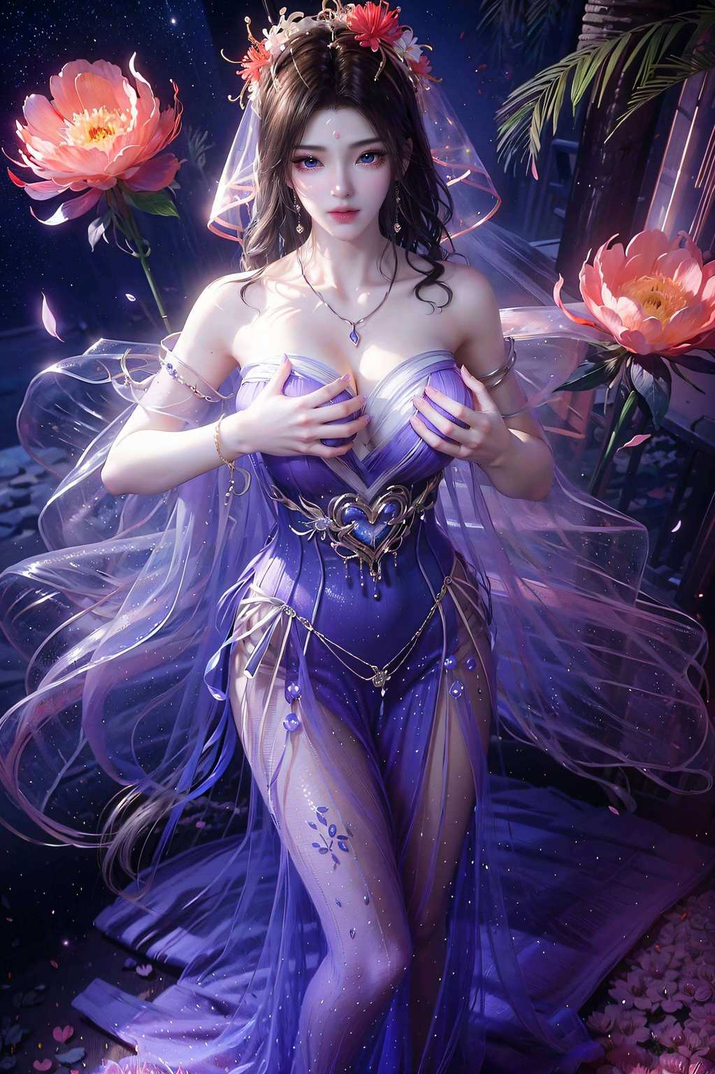 她的头像图片高清壁纸紫灵