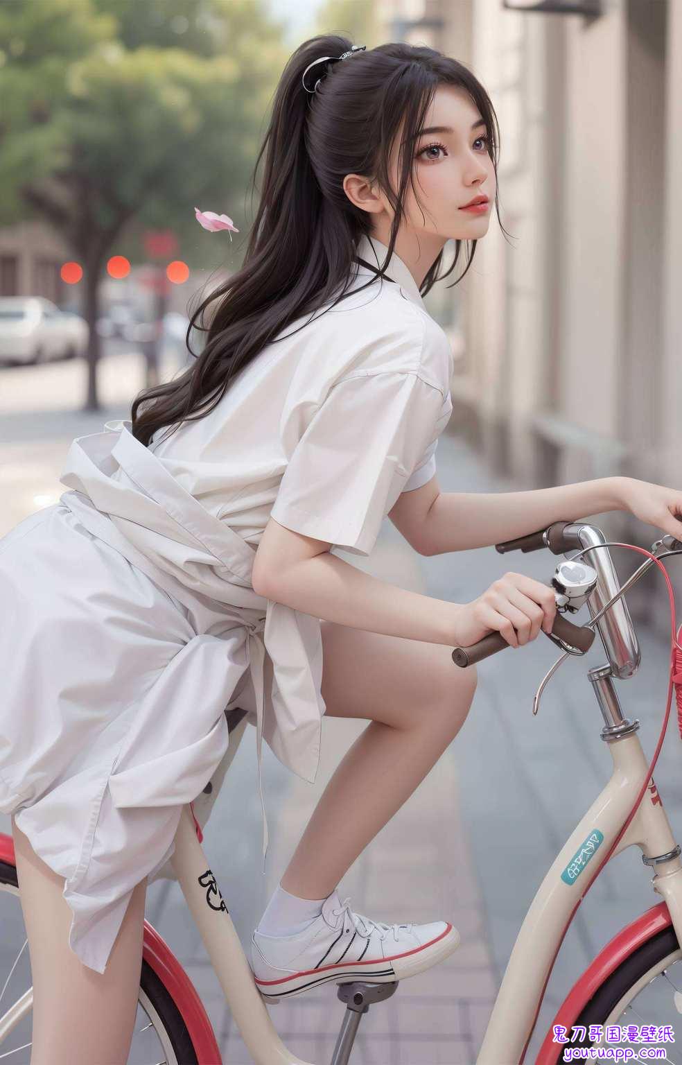 她的身影感受那份不染尘埃的纯净与美好