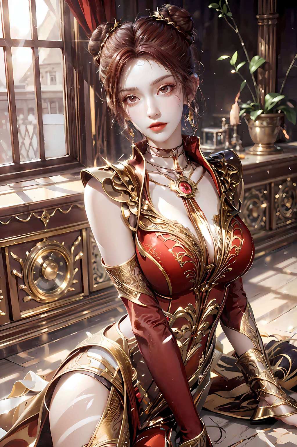 让你的手机也能感受到国漫美女的魅力！这可是黑化前的她哦！如图所示