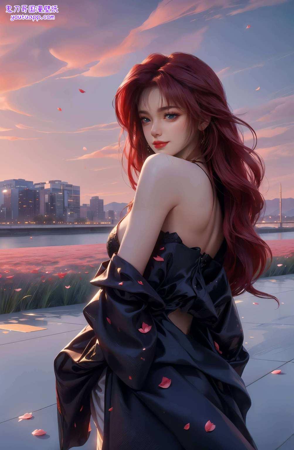 而在她独特的玄幻背景下她的美丽如诗如画