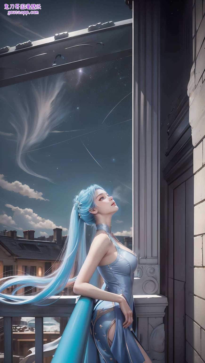 她的曼妙身影在iPad屏幕上流转这位国漫界的绝世女神