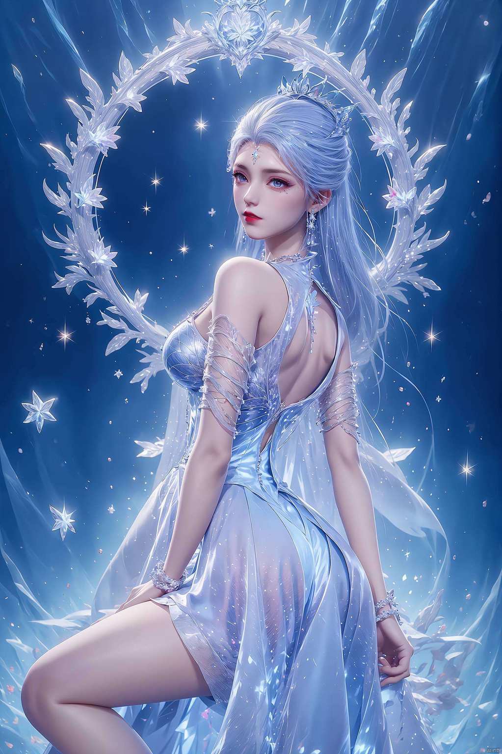 今天给大家带来一款视觉盛宴！绝世唐门的雪女如同冬日里绽放的一朵白莲