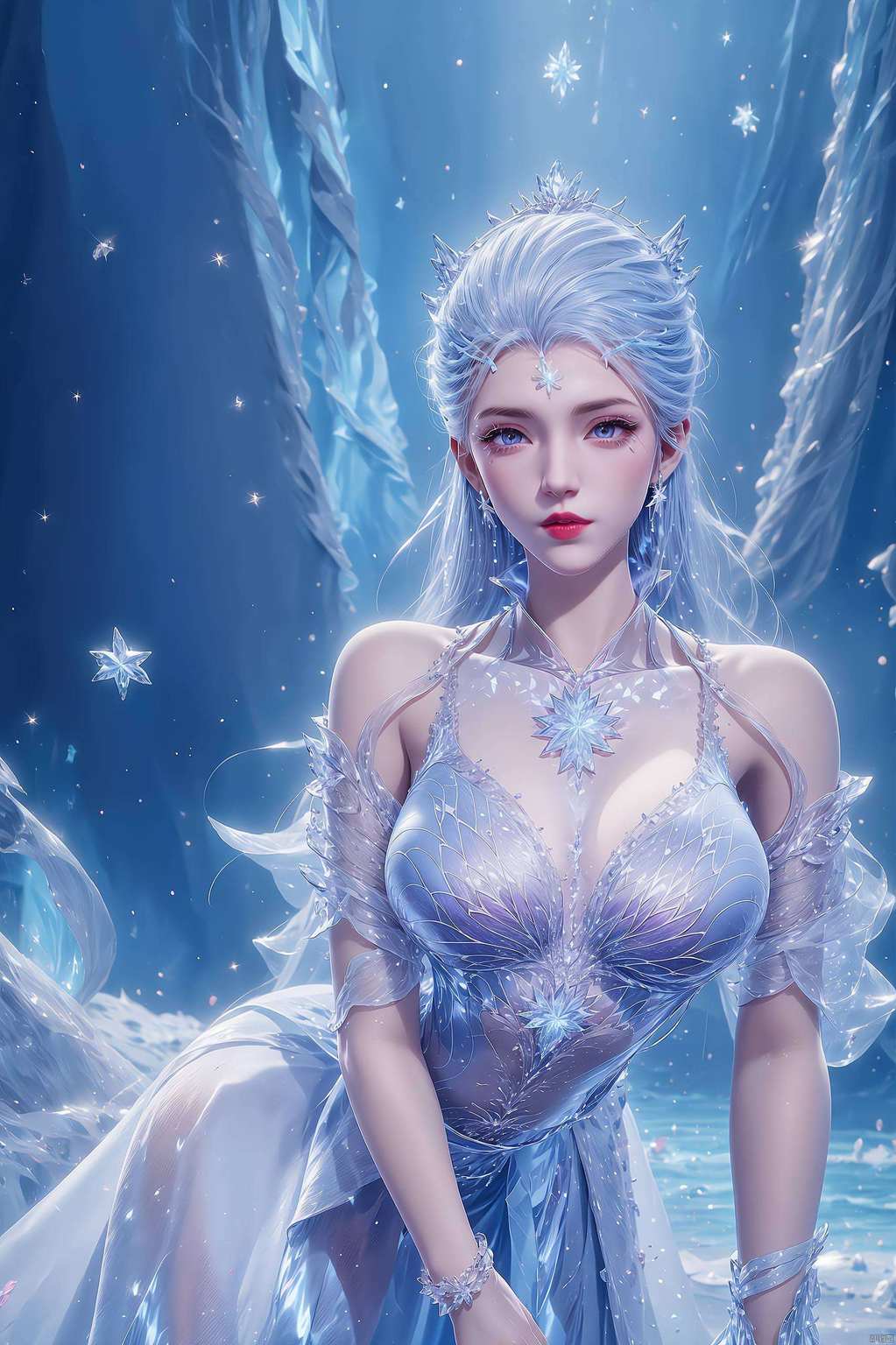 而这“禁欲壁纸”雪女大美女以其冰肌雪骨