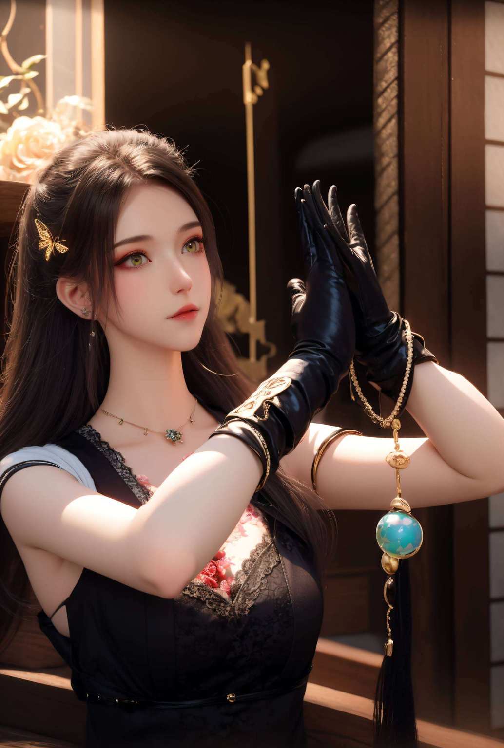 让人不禁沉浸在那份玄幻之美中她的每一次眨眼