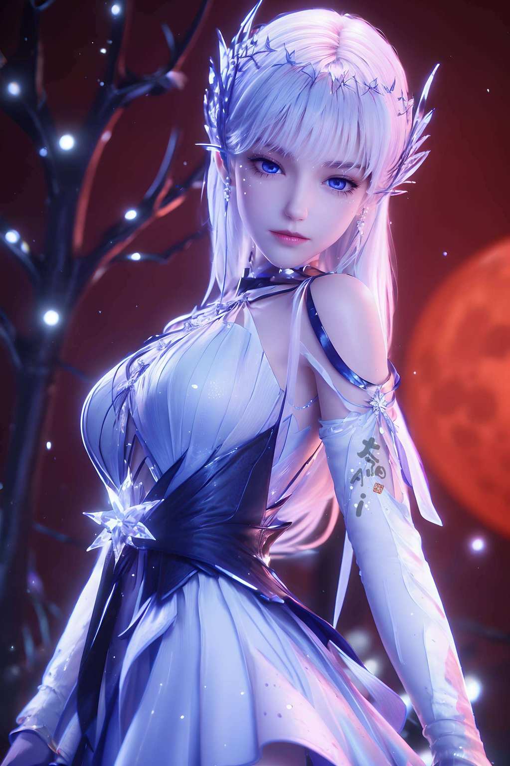 如同国漫女神的化身如同壁画般绚烂