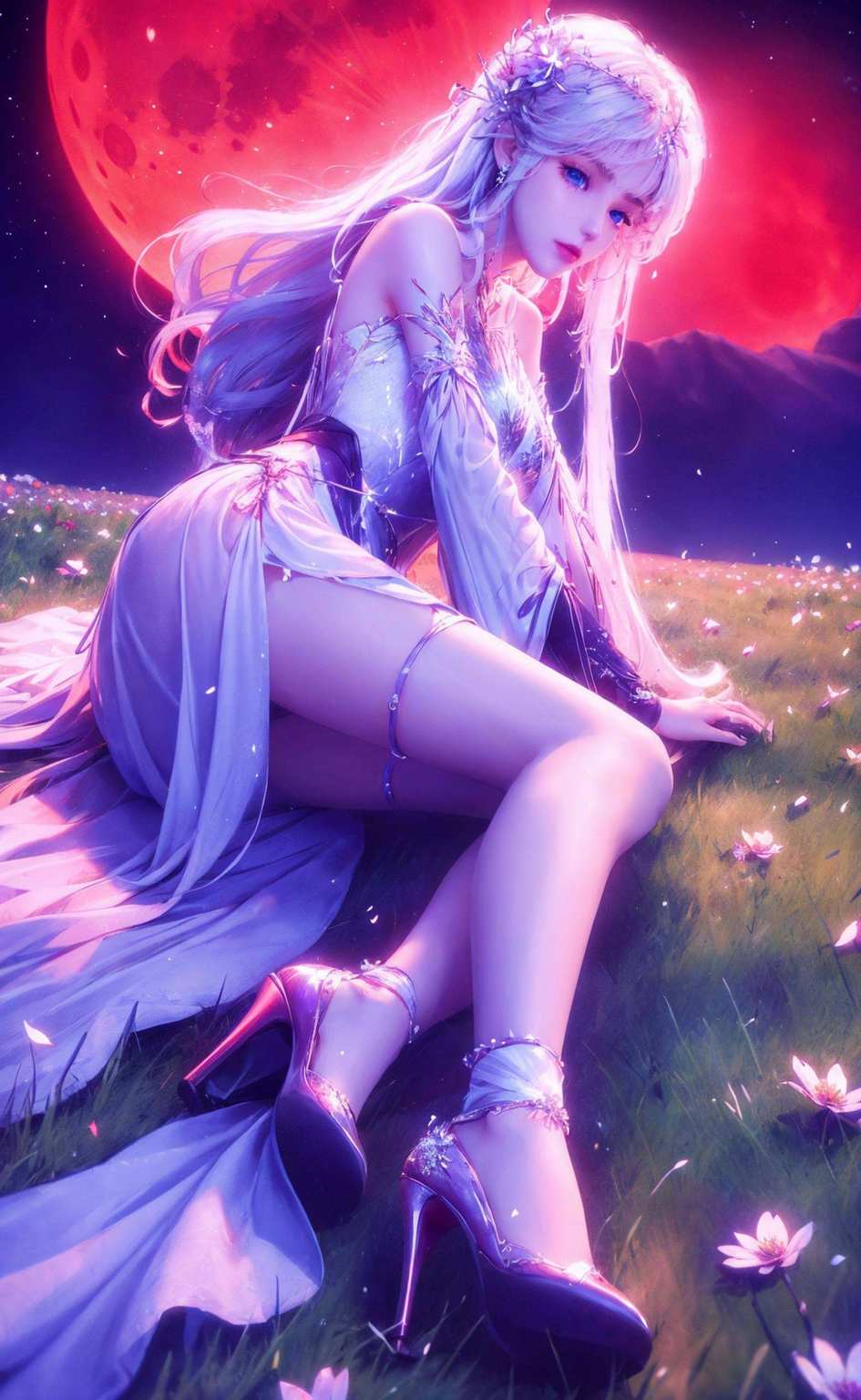 动漫迷们！今天给大家带来一款超炫的国漫神印王座中的女神圣采儿的长出翅膀动态壁纸！这款壁纸精美得让人忍不住尖叫仿佛置身于动漫世界