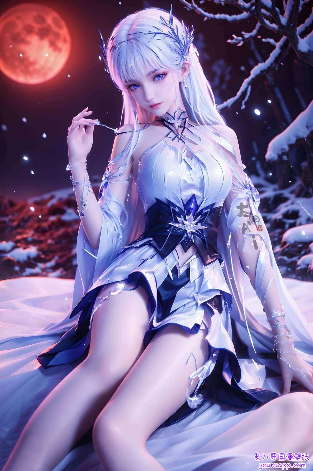 仿佛能从屏幕中跃然而出那如梦如幻的国漫女神