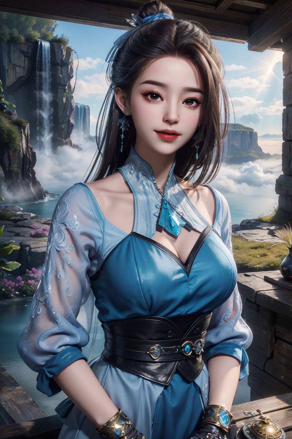那一身玄幻气质更是让人忍不住想拜倒在她的牛仔裤下保证你的ipad瞬间变身国漫艺术馆