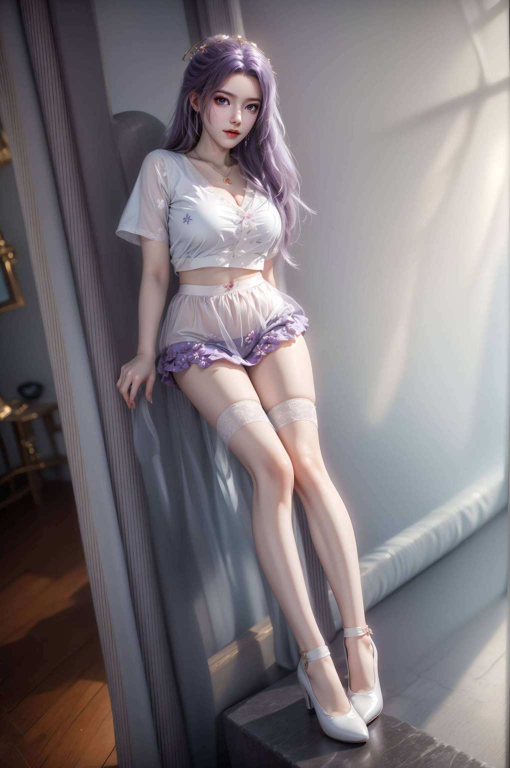 她衣袂飘飘仿佛能透过屏幕与你对话；她的笑容甜美又神秘