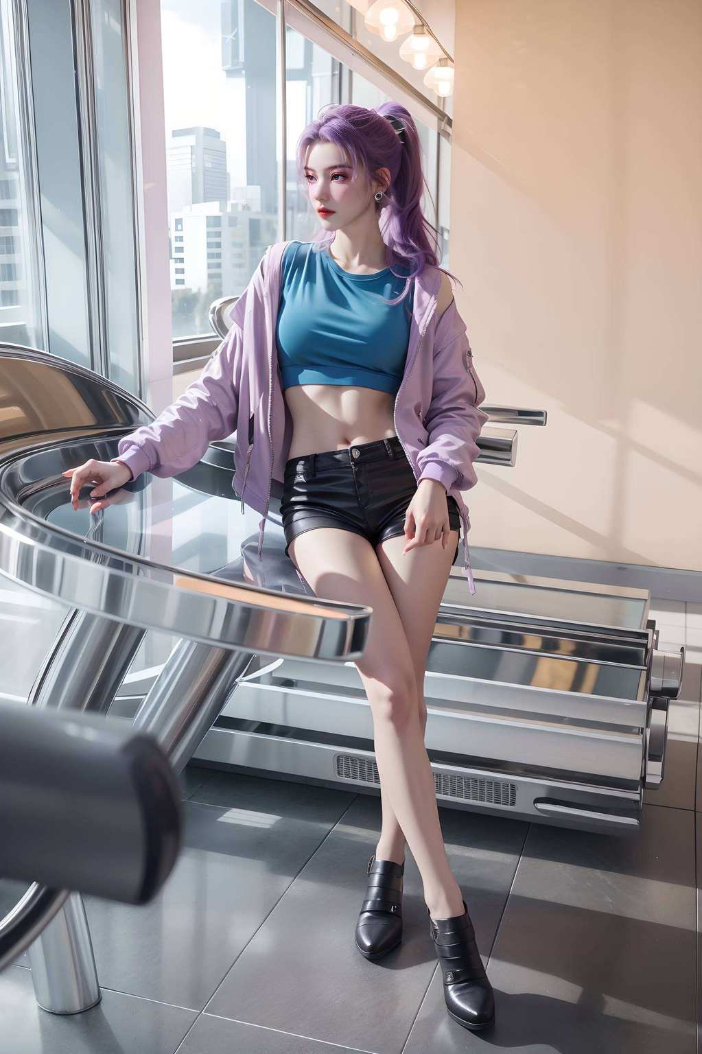 动漫美女们的灵动身姿仿佛在低语：人生如画