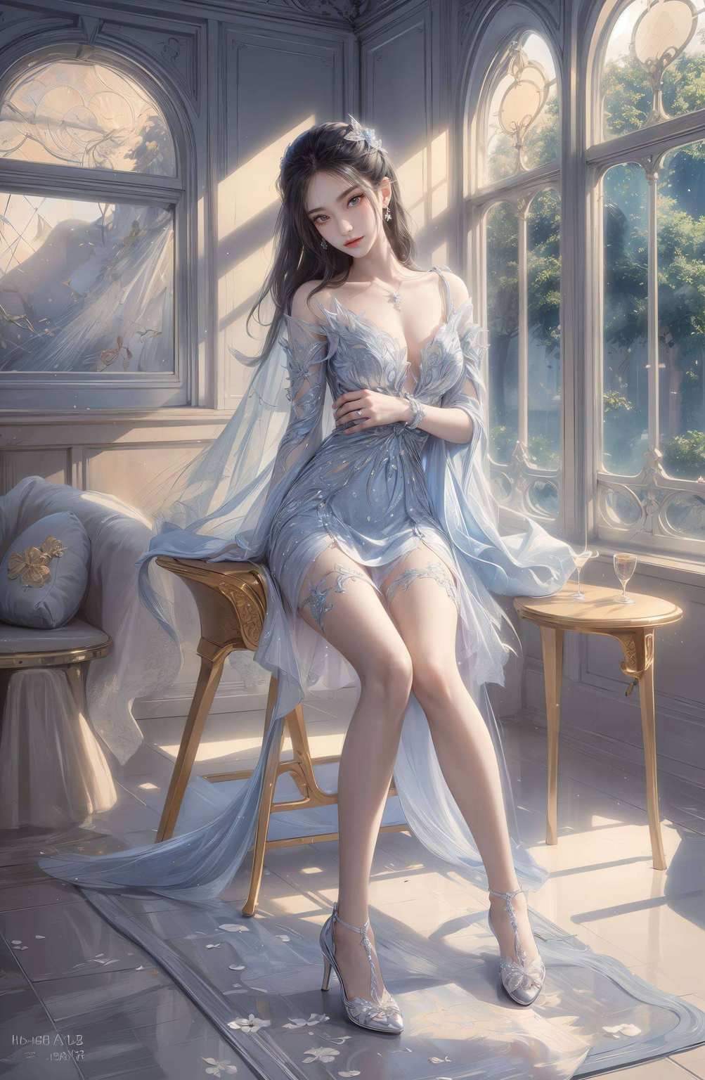国漫女神的名号可不是吹的！哈哈一身玄幻气质