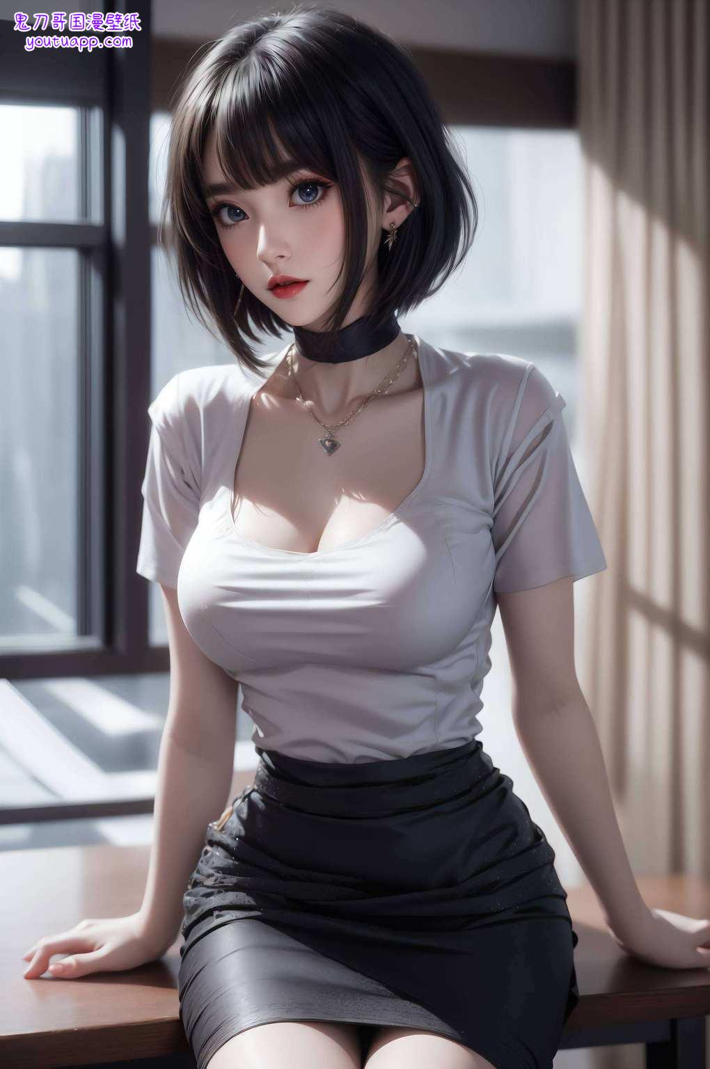 国漫之女神其影绘于壁纸