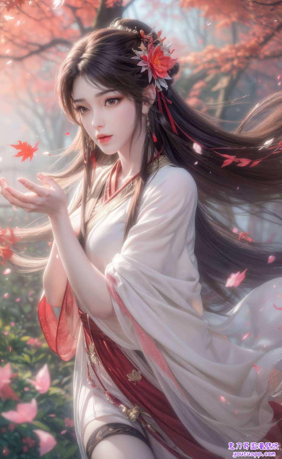 快来下载简直是国漫女神火灵儿的完美呈现！来自完美世界的火灵儿采桑女形象