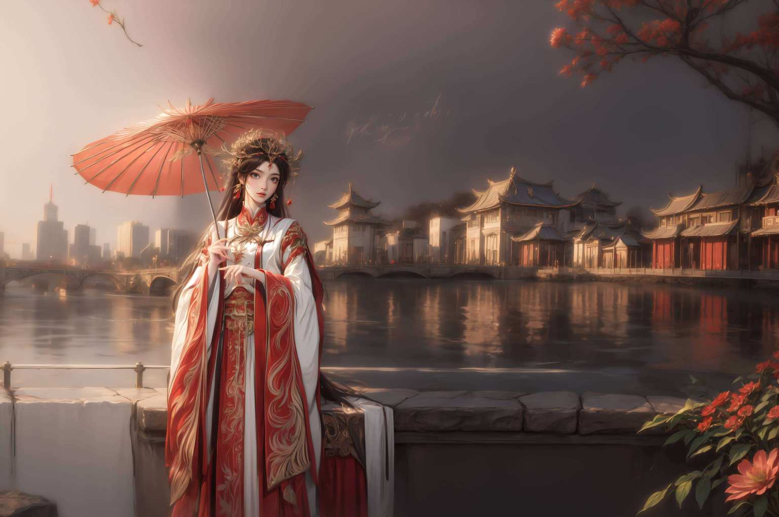 她的每一个瞬间是那玄幻世界中的女神