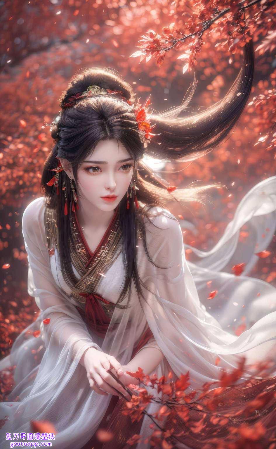 幻境国漫映碧落美女图中韵味深